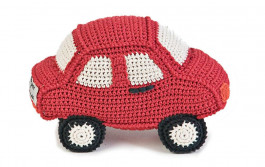 Knuffel Auto Anne Claire Petit, rood