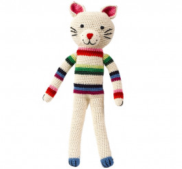 Anne Claire Petit knuffel Kat, Mix Stripe-3