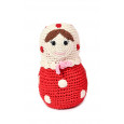 Knuffel Babushka Anne Claire Petit, Rood