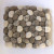 Vilten onderzetter pebble bolletjes - ecru/grijs - vierkant
