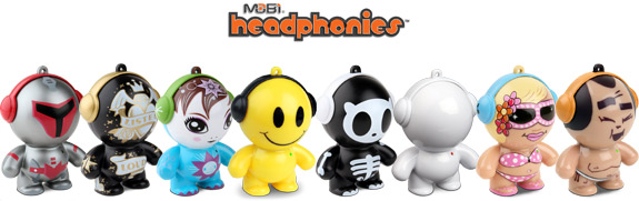 Headphonies van Mobi, ultra draagbare design speakers Headphonies speakers